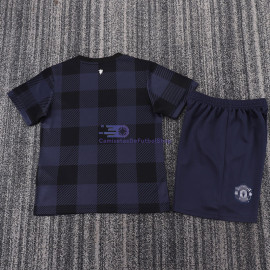 Camiseta Manchester United 2013/14 2ª Equipación Retro Niño Kit