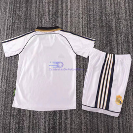 Camiseta Real Madrid 98/00 1ª Equipación Retro Niño Kit
