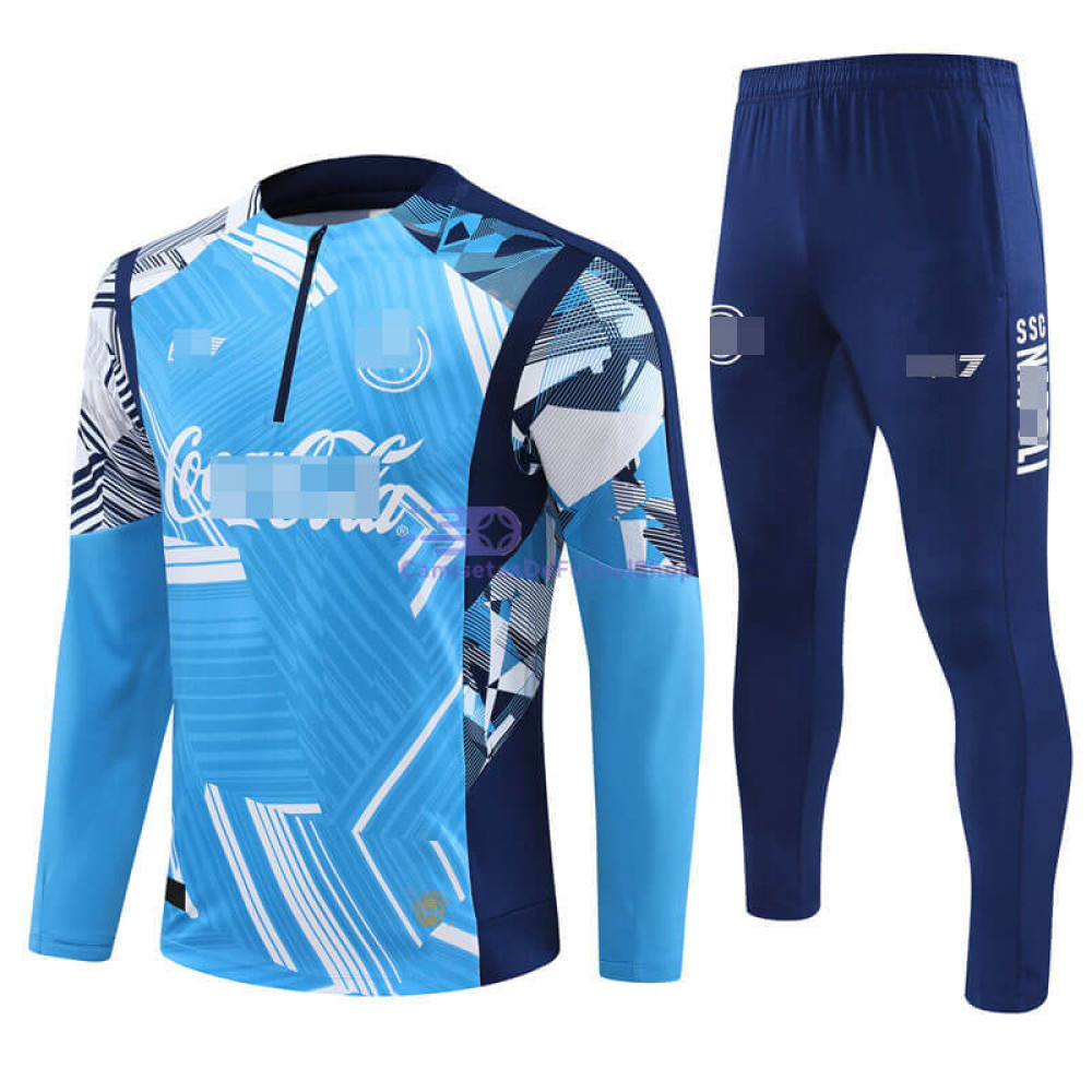 Sudadera de Entrenamiento Napoli Azul Claro 2024/2025 Kit