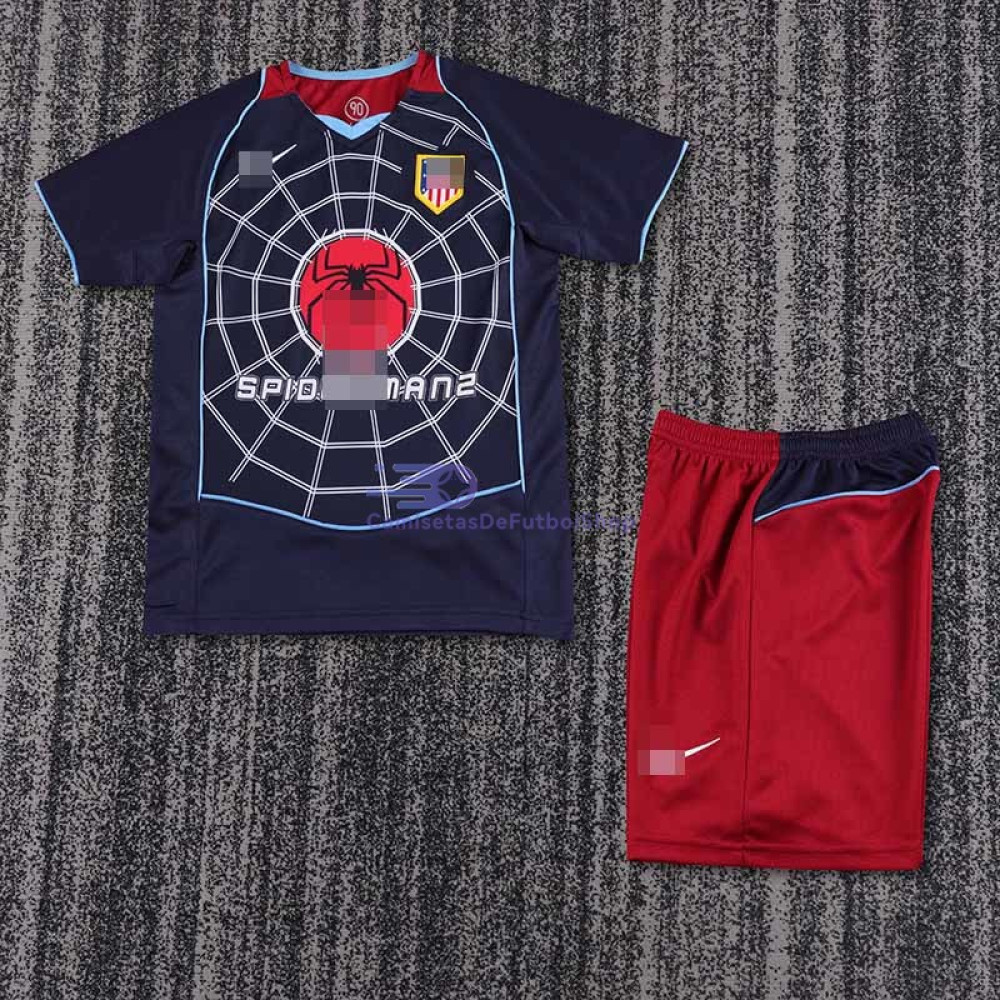 Camiseta Atletico de Madrid 04/05 2ª Equipación Retro Niño Kit