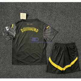 Camiseta Borussia Dortmund 2024/2025 2ª Equipación Niño Kit