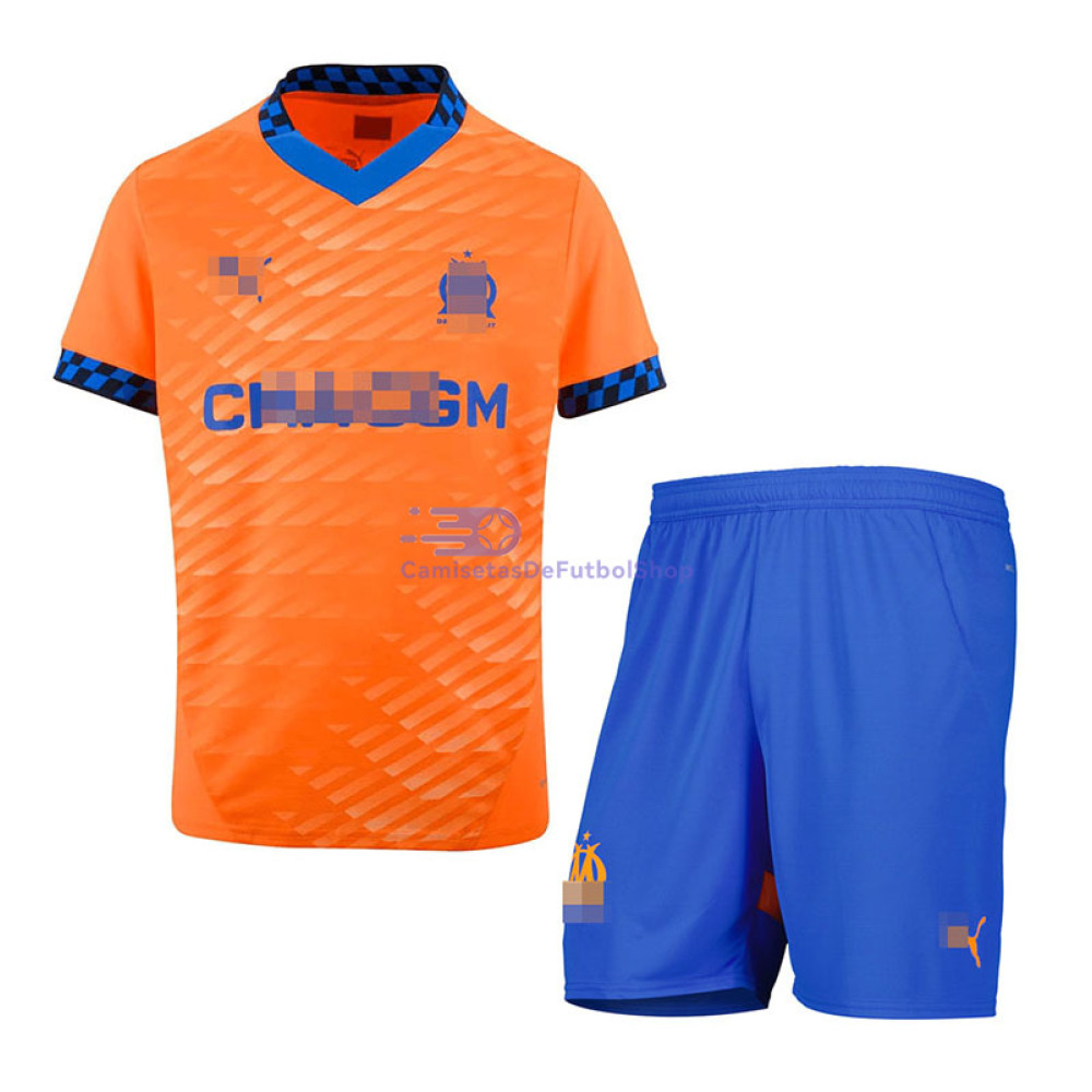 Camiseta Olympique Marsella 2024/2025 3ª Equipación Niño Kit