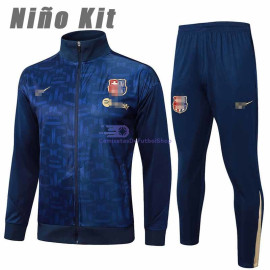 Chandal Barcelona Azul Oscuro 2024/2025 Niño