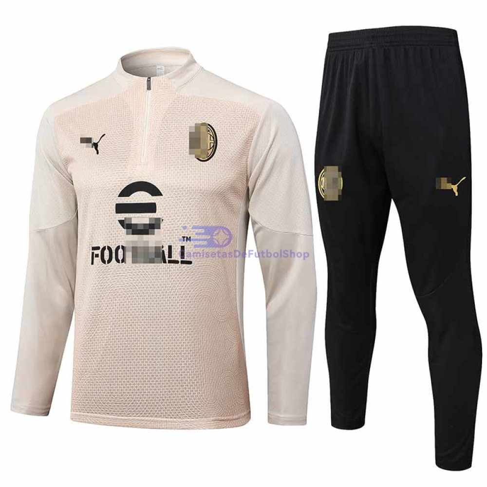 Sudadera de Entrenamiento AC Milan Beige 2024/2025 Kit