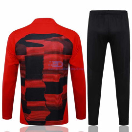 Sudadera de Entrenamiento Manchester United Negro/Rojo 2024/2025 Niño Kit