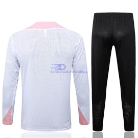 Sudadera de Entrenamiento PSG Blanco/Rosa 2024/2025 Kit
