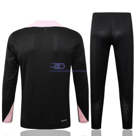 Sudadera de Entrenamiento PSG Negro/Rosa 2024/2025 Kit