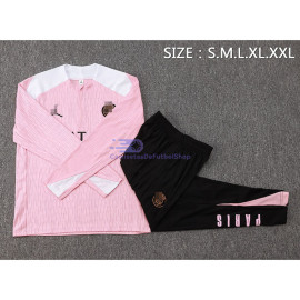 Sudadera de Entrenamiento PSG Rosa/Blanco 2024/2025 Kit