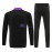 Sudadera de Entrenamiento Real Madrid Negro/Morado 2024/2025 Niño Kit