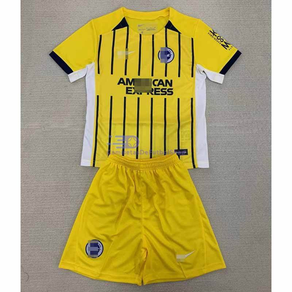 Camiseta Brighton 2024/2025 2ª Equipación Niño Kit