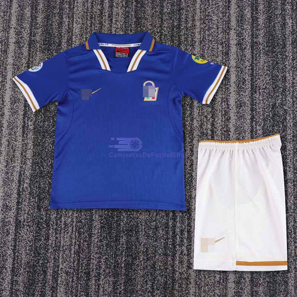 Camiseta Italia 1996 1ª Equipación Retro Niño Kit