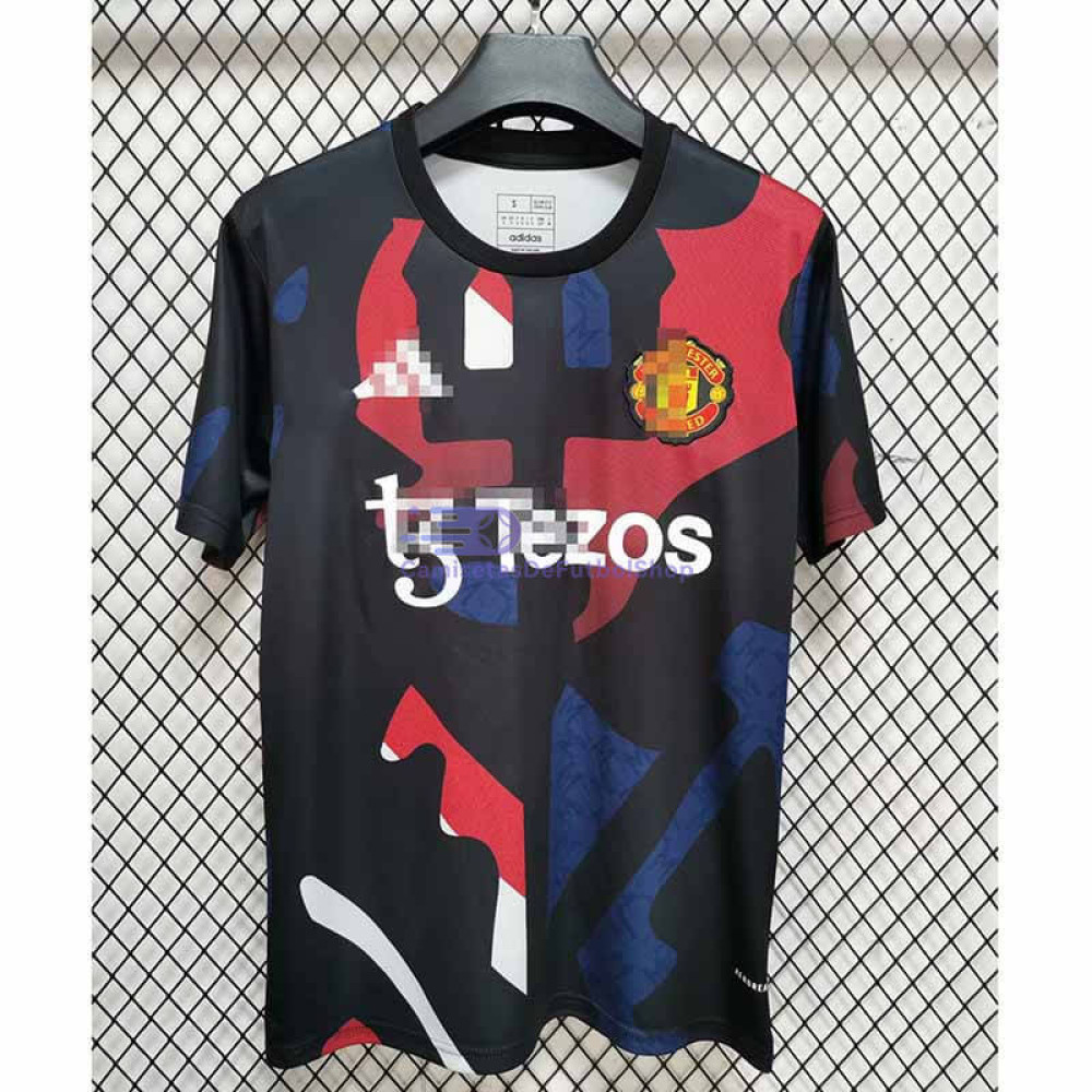 Camiseta Manchester United 2024/2025 Negro Pre-Match
