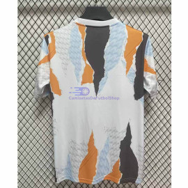 Camiseta Real Madrid 2024/2025 Blanco/Naranja/Gris Pre-Match