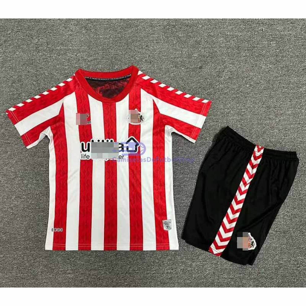 Camiseta Sunderland AFC 2024/2025 1ª Equipación Niño Kit