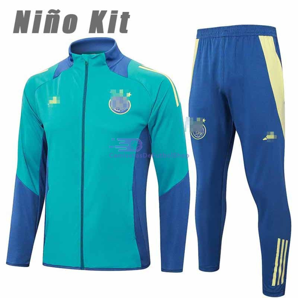 Chandal Ajax de Ámsterdam Verde/Azul 2024/2025 Niño