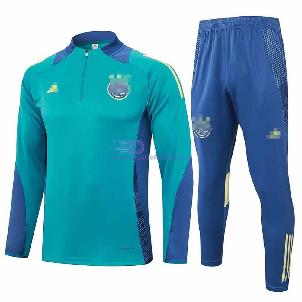 Sudadera de Entrenamiento Ajax de Ámsterdam Verde/Azul 2024/2025 Kit