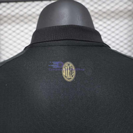 Camiseta de Portero AC Milan 125 Aniversario Edición Negro 2024 (EDICIÓN JUGADOR)