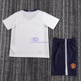 Camiseta Manchester United 2008/09 2ª Equipación Retro Niño Kit