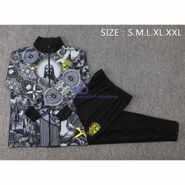 Chandal Brasil Gris/Negro 2024