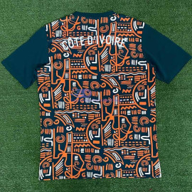 Camiseta Costa de Marfl 2025 Verde/Naranja Pre-Match