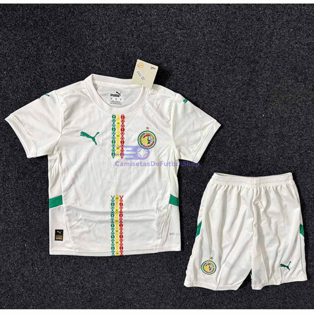Camiseta Senegal 2025 1ª Equipación Niño Kit