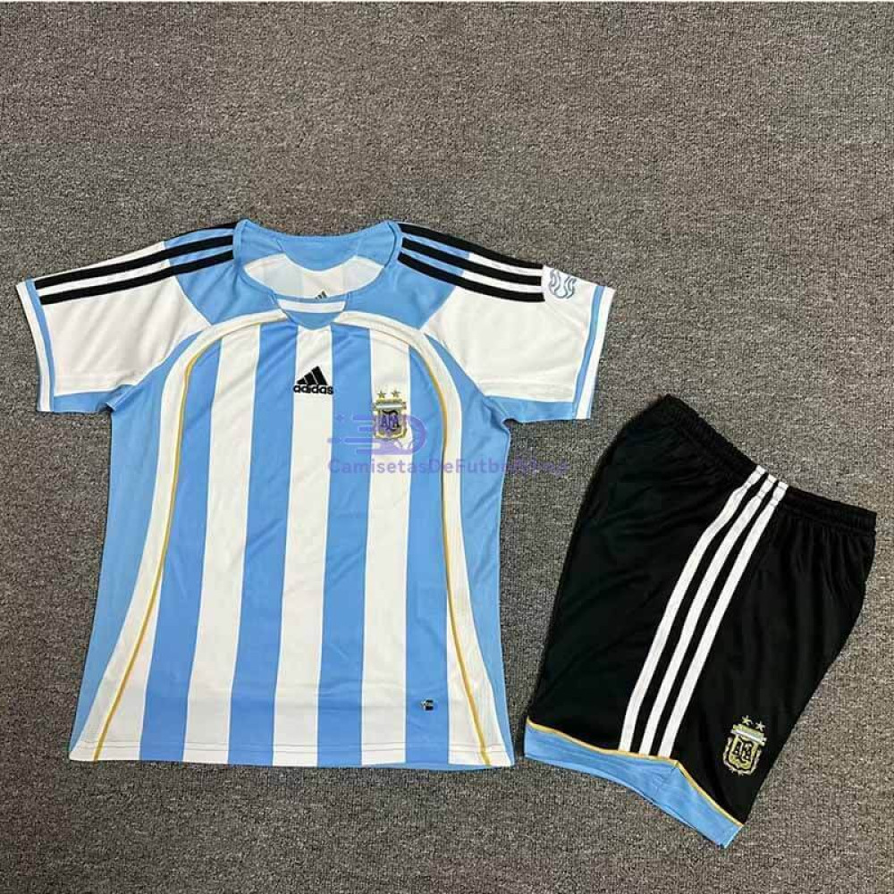 Camiseta Argentina 2006 1ª Equipación Retro Niño Kit