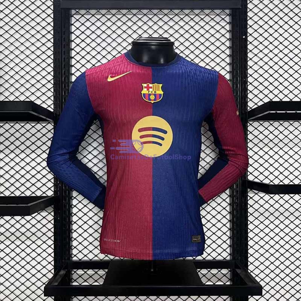 Camiseta Barcelona 2024/25 1ª Equipación ML (EDICIÓN JUGADOR)