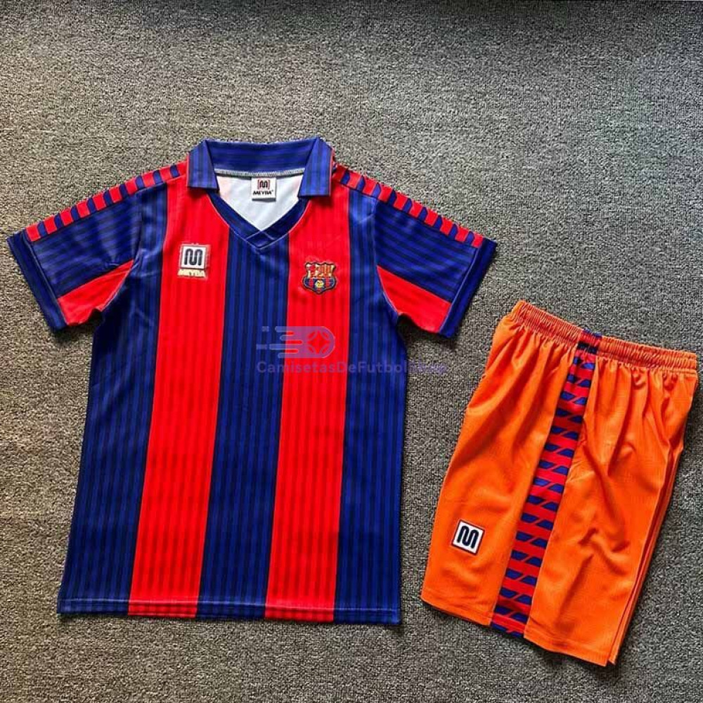 Camiseta Barcelona 1991/92 1ª Equipación Retro Niño Kit