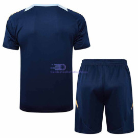 Camiseta de Entrenamiento Real Madrid Azul Marino/Amarillo 2024/2025 Kit