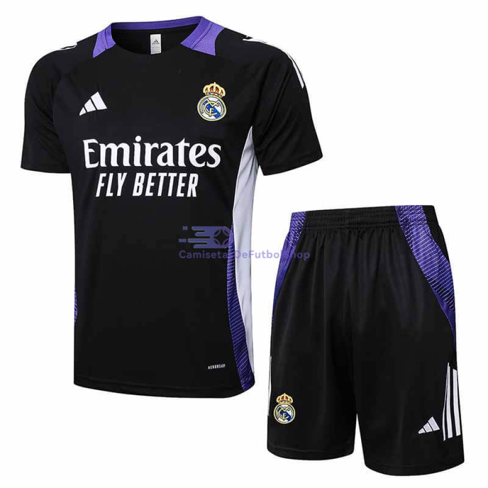 Camiseta de Entrenamiento Real Madrid Negro/Morado 2024/2025 Kit