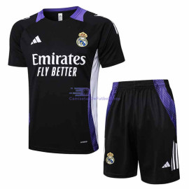 Camiseta de Entrenamiento Real Madrid Negro/Morado 2024/2025 Kit