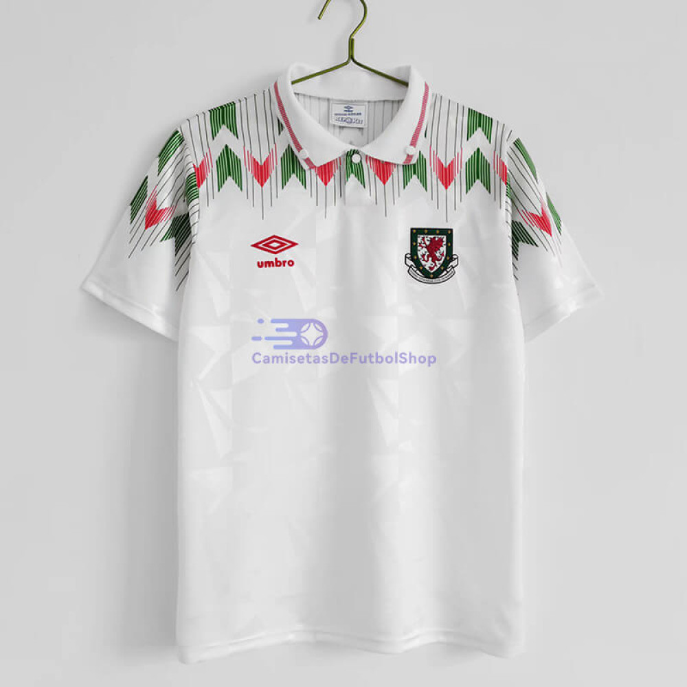 Camiseta Gales 1990 2ª Equipación Retro