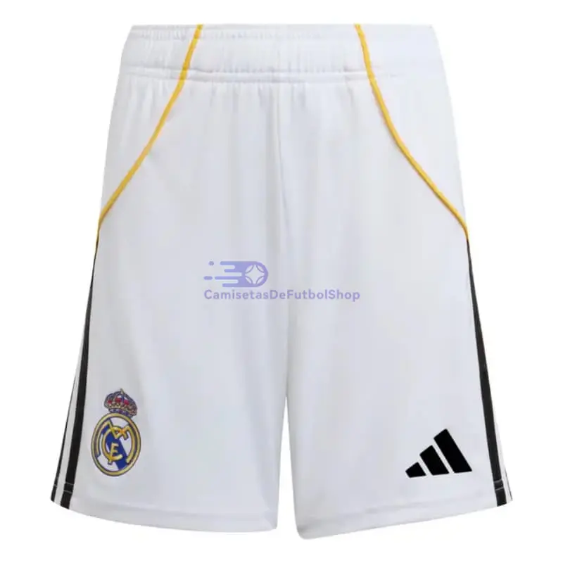 Camiseta Real Madrid 2025/2026 1ª Equipación Blanco/Gris  con Parche HP