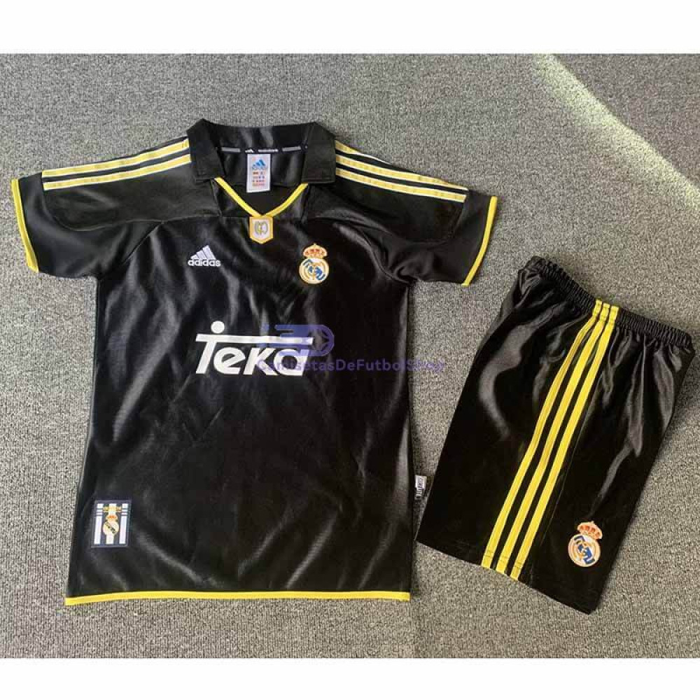 Camiseta Real Madrid 99/00 2ª Equipación Retro Niño Kit