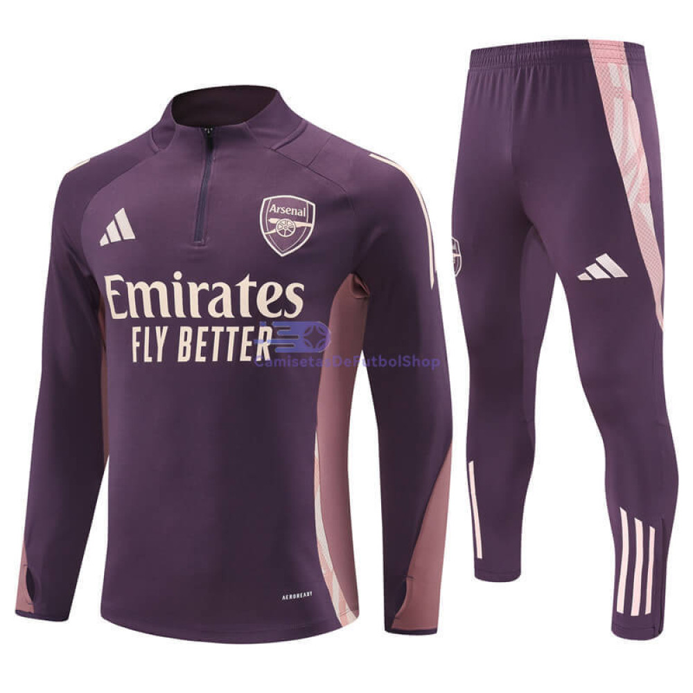 Sudadera de Entrenamiento Arsenal 2024/2025 Ciruela Kit