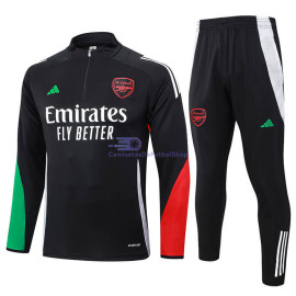 Sudadera De Entrenamiento Arsenal Negro/Rojo/Verde 2024/2025
