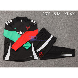 Sudadera De Entrenamiento Arsenal Negro/Rojo/Verde 2024/2025