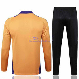 Sudadera De Entrenamiento Real Madrid 2024/2025 Naranja/Morado Kit