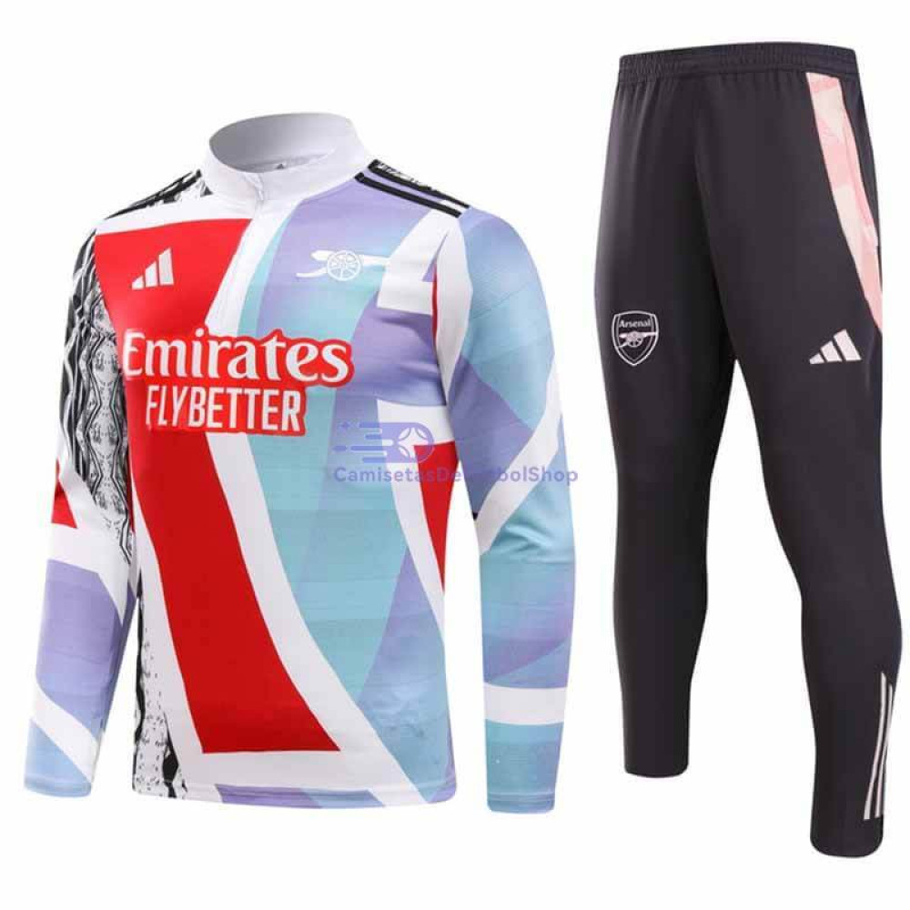 Sudadera De Entrenamiento Arsenal 2024/2025 Rojo/Blanco Kit