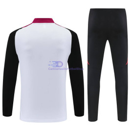 Sudadera de Entrenamiento Manchester United 2024/2025 Blanco/Negro Kit