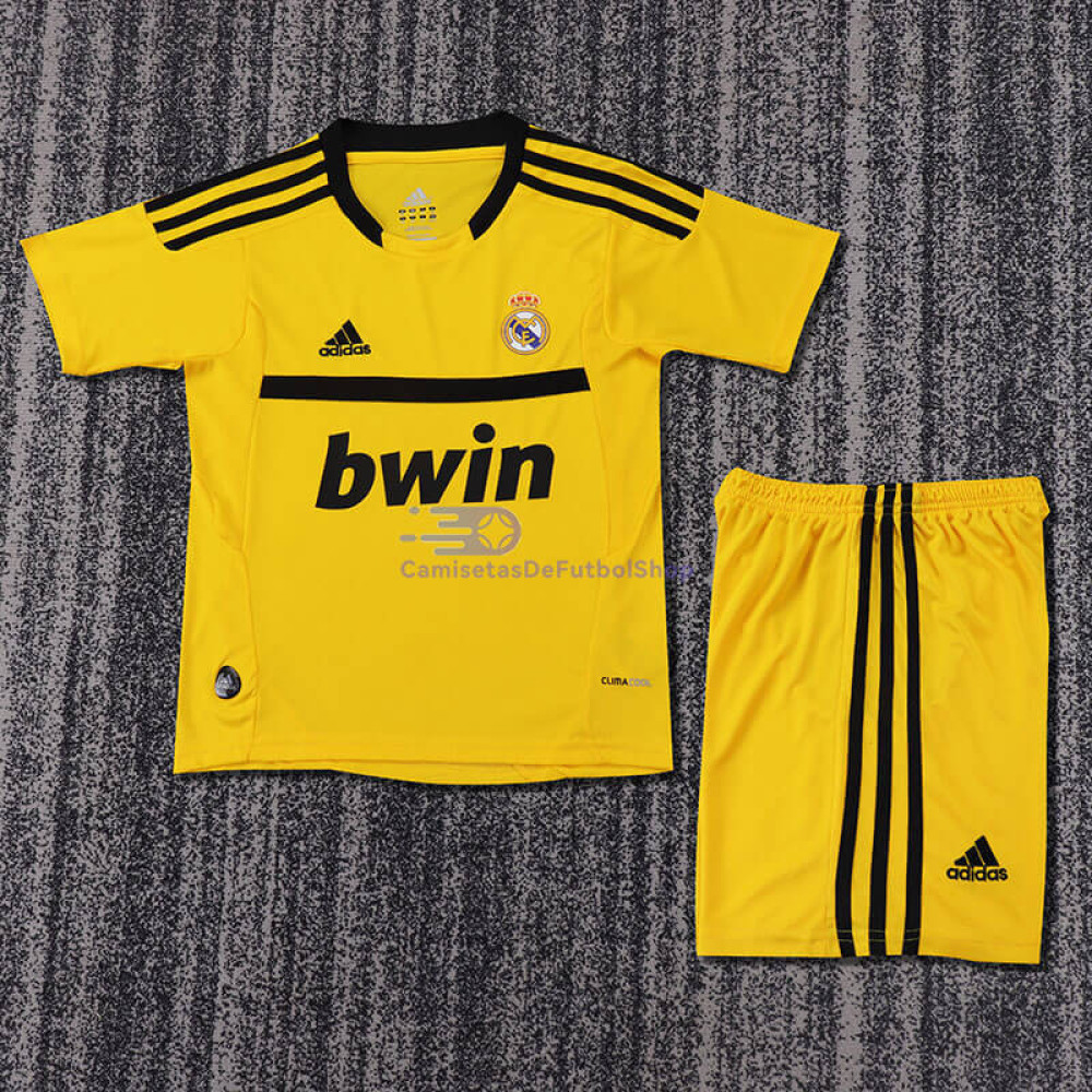 Camiseta de Portero Real Madrid Retro Amarillo 2011/12 Niño Kit