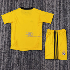 Camiseta de Portero Real Madrid Retro Amarillo 2011/12 Niño Kit