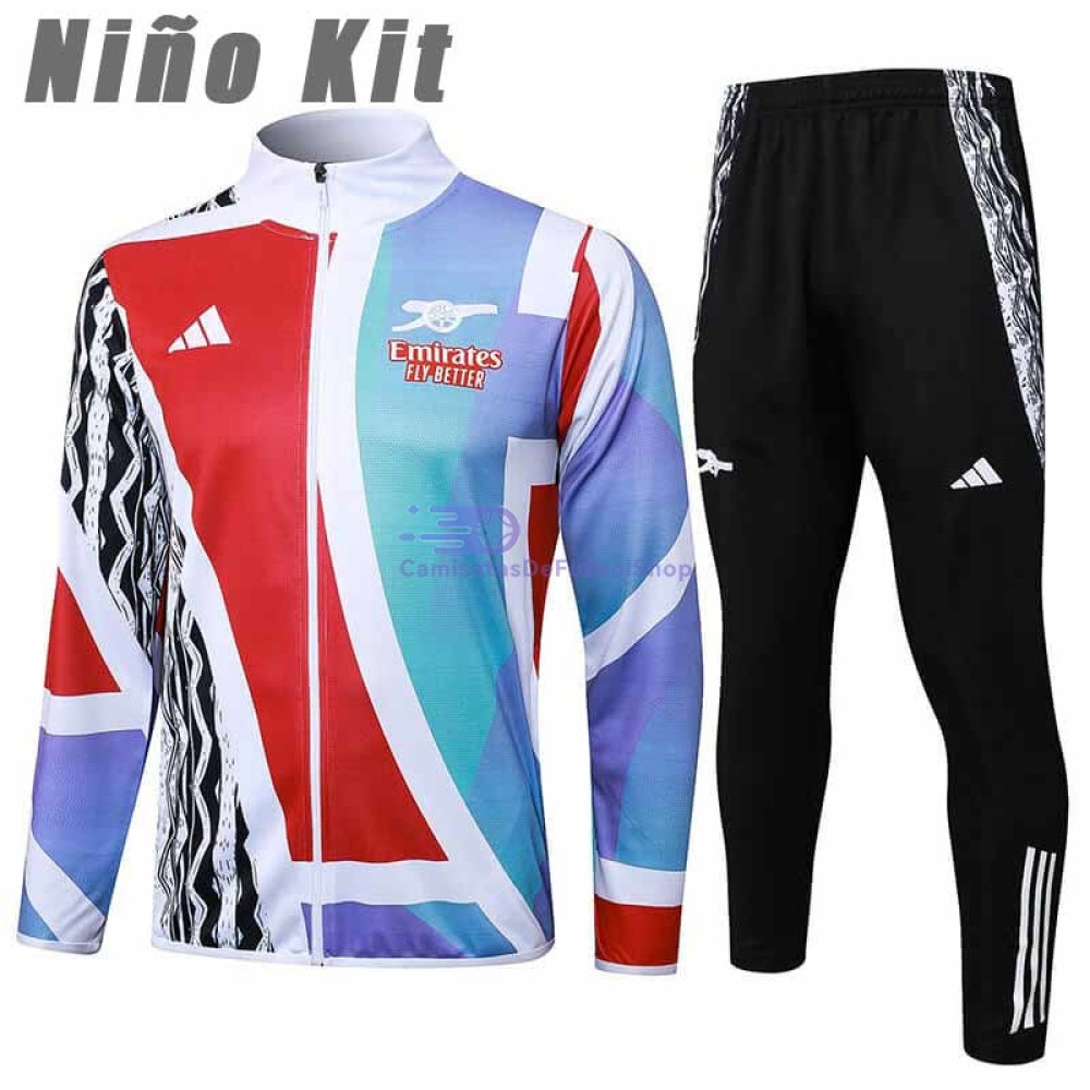 Chandal Arsenal Rojo/Blanco 2024/2025 Niño