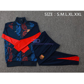 Chandal Barcelona Azul Marino/Rojo 2024/2025