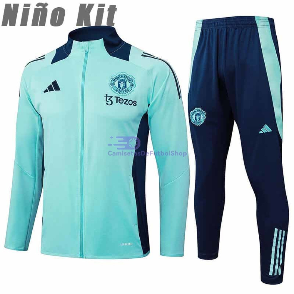 Chandal Manchester United Aquamarine 2024/2025 Niño