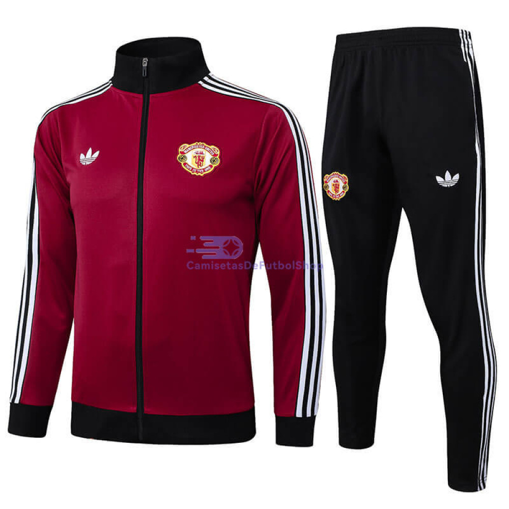Chandal Manchester United Rojo/Negro 2024/2025