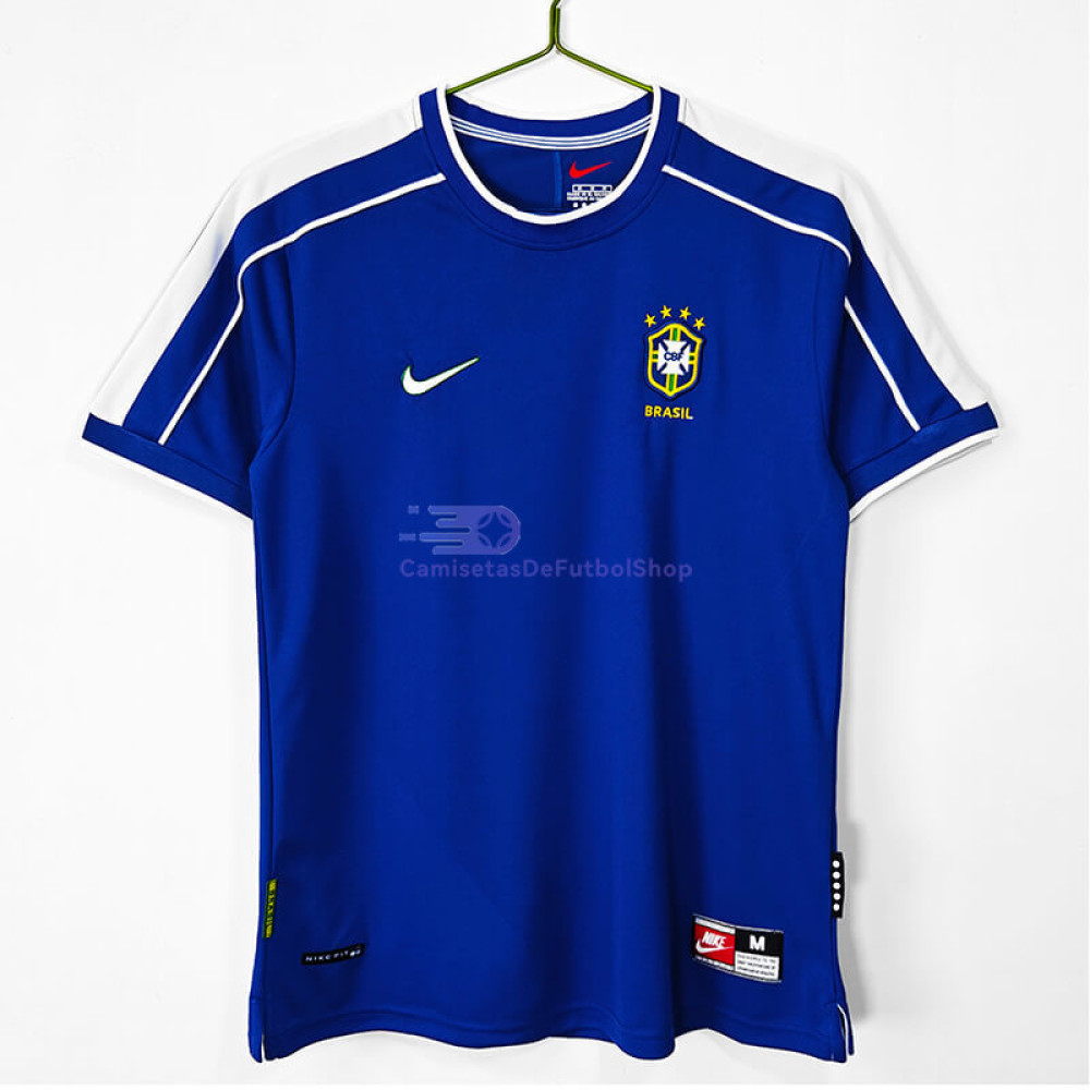 Camiseta Brasil 1998 2ª Equipación Retro