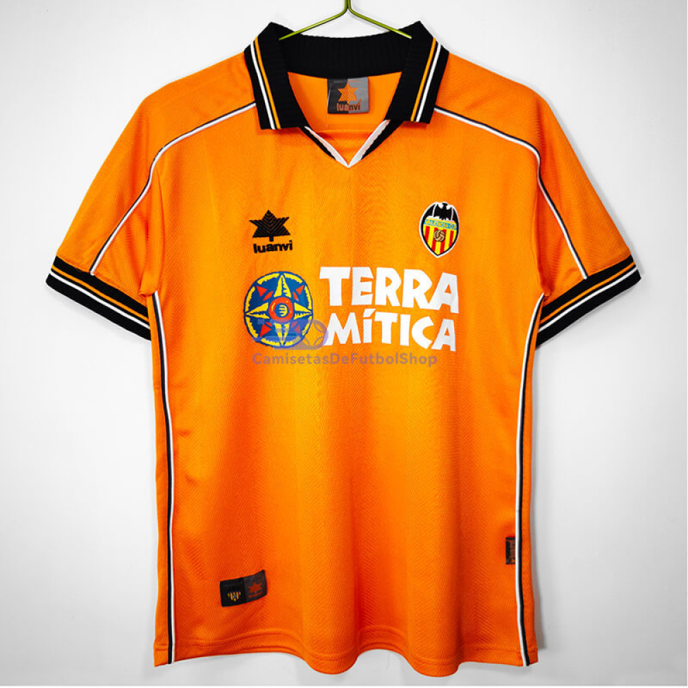 Camiseta Valencia CF 1999/00 2ª Equipación Retro