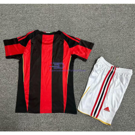 Camiseta AC Milan 2010/11 1ª Equipación Retro Niño Kit