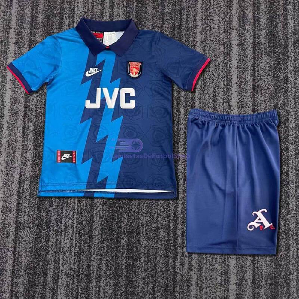 Camiseta Arsenal 95/96 2ª Equipación Retro Niño Kit